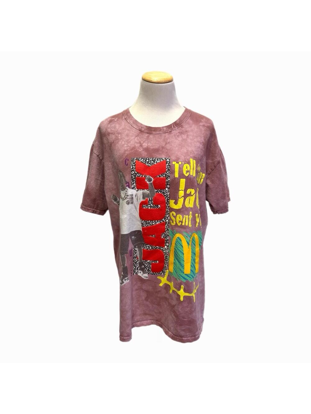 Travis Scott x McDonald’s Cactus Jack “Tell ‘Em Jack Sent You” Berry T-Shirt - L